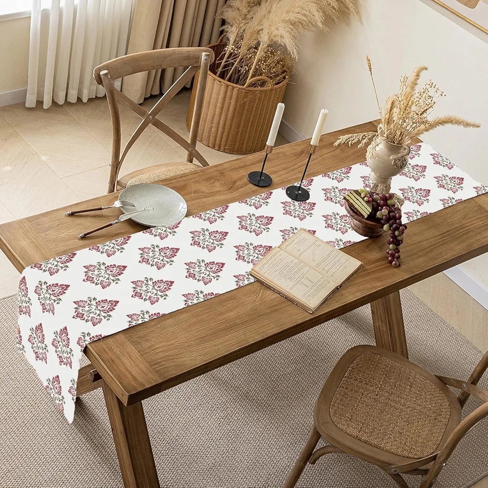 Ishro Home Premium Table Runner – Soft European-Standard Fabric, Elegant Soft Feel, Machine Washable, Timeless Design |